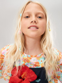 7 Girl's 4-16 Sunset Waves Dress Blue ERGWD03228 Roxy