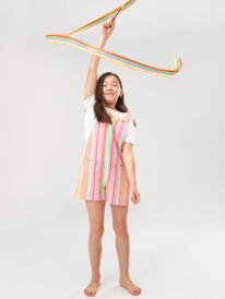 4 Girls 4-16 More Than I Can Say Linen Playsuit Brown ERGWD03229 Roxy