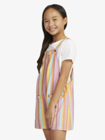 9 Girls 4-16 More Than I Can Say Linen Playsuit Brown ERGWD03229 Roxy