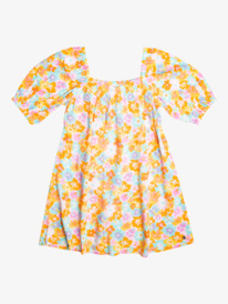 6 Girls 4-16 Running Nights Mini Skater Dress Orange ERGWD03230 Roxy