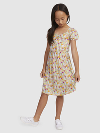 7 Girls 4-16 Unconditional Ocean Short Sleeve Dress Green ERGWD03233 Roxy