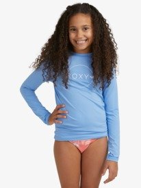roxy, Girls 8-14 Beach Classics Long Sleeve UPF 50 Rash Vest, PROVENCE (bjc0) BEACH CLASSICS LS LYCRA ERGWR03259