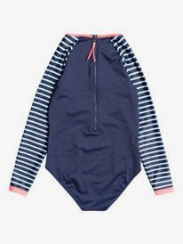 1 Girls 8-16 Summer Good Wave Long Sleeve UPF 50 Rash Vest Blue ERGWR03266 Roxy