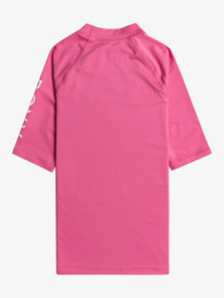 roxy, Girl's 7-16 Wholehearted UPF 50 Short Sleeve Rashguard, SHOCKING PINK (mjy0) Wholehearted - Short Sleeve Rash Vest for Girls 6-16 ERGWR03283