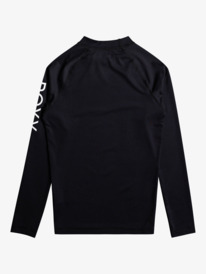 1 Girl's 7-16 Whole Hearted Long Sleeve UPF 50 Rashguard Black ERGWR03286 Roxy