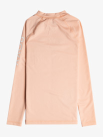 1 Girl's 7-16 Whole Hearted Long Sleeve UPF 50 Rashguard Pink ERGWR03286 Roxy