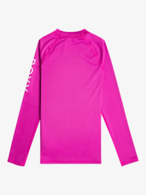 1 Girl's 7-16 Whole Hearted Long Sleeve UPF 50 Rashguard Pink ERGWR03286 Roxy