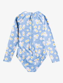 4 Adventurous Beachy Girl 2022 - Langärmliger Rashguard-Einteiler mit UPF 50 für Mädchen Blau ERGWR03305 Roxy