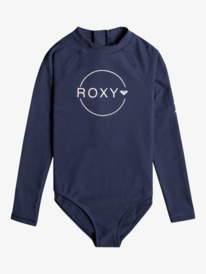 0 Girls 8-16 Heater Long Sleeve UPF 50 One-Piece Swimsuit  ERGWR03308 Roxy