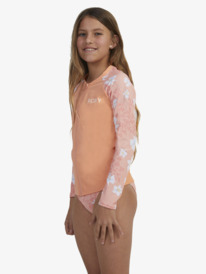 2 Girls 6-16 Salty Flower Long Sleeve Rash Vest  ERGWR03317 Roxy