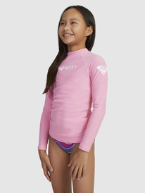 3 Girls 6-16 Girl Heater Long Sleeve UPF 50 Rash Vest Pink ERGWR03365 Roxy