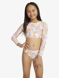 Floraya - Long Sleeve Two-Piece Rashguard Set for Girls 7-16  ERGWR03375
