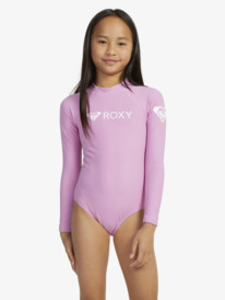 Heater - Long Sleeve One-Piece Rash Vest for Girls 6-16  ERGWR03379
