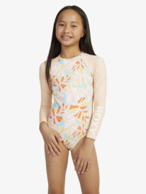 roxy, Girls 6-16 Jungle Mirage Long Sleeve One-Piece Rash Vest, QUIET GREEN INTO THE JUNGLE (gfk7) Jungle Mirage - Long Sleeve One-Piece Rash Vest for Girls 6-16 ERGWR03385
