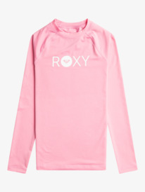 0 Girls 6-16 Essential Long Sleeve UPF 50 Surf T-Shirt Pink ERGWR03390 Roxy