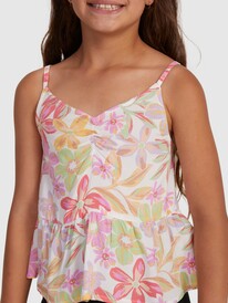 4 Girl's 4-16 Good Old Days Strappy Tank Top White ERGWT03109 Roxy