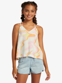 8 Good Influence - Vest Top for Girls 4-16 Vert ERGWT03113 Roxy