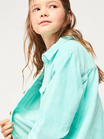 6 Girl's 4-16 Let You Know Corduroy Tank Blue ERGWT03126 Roxy