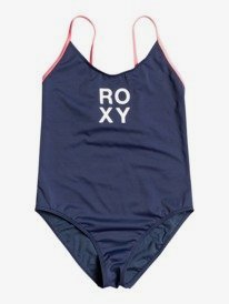 roxy, Girls 8-16 Summer Good Wave One Piece Swimsuit, MOOD INDIGO (bsp0) Summer Good Wave - One Piece Swimsuit for Girls ERGX103118