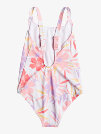 roxy, Girl's 7-16 Second Emotion One-Piece Swimsuit, BRIGHT WHITE RG TROPICAL TRIP (wbb7) Second Emotion - One-Piece Swimsuit for Girls 8-16 ERGX103129