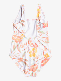 1 Girls 8-16 Life Enjoyers One-Piece Swimsuit White ERGX103137 Roxy