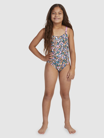 1 Girls 6-16 Active Joy One-Piece Swimsuit Black ERGX103148 Roxy
