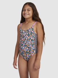 3 Girls 6-16 Active Joy One-Piece Swimsuit Black ERGX103148 Roxy