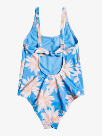 roxy, Ocean Treasure - Badeanzug für Mädchen 7-16, AZURE BLUE PALM ISLAND RG (bjt8) Ocean Treasure - One-Piece Swimsuit for Girls 7-16 ERGX103154