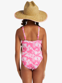 roxy, Girl's 4-16 Aloha Spirit One-Piece Swimsuit For Girls, SHOCKING PINK HELLO ALOHA SMAL (mjy7) Aloha Spirit - One-Piece Swimsuit for Girls 6-16 ERGX103155