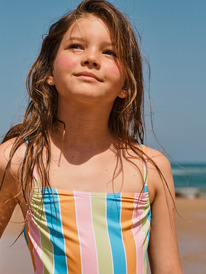 3 Girl's 4-16 Last In Paradise One-Piece Swimsuit For Girls Blue ERGX103158 Roxy