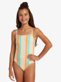 10 Girl's 4-16 Last In Paradise One-Piece Swimsuit For Girls Blue ERGX103158 Roxy