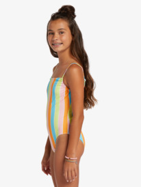 11 Girl's 4-16 Last In Paradise One-Piece Swimsuit For Girls Blue ERGX103158 Roxy
