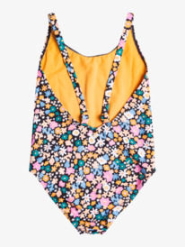 roxy, Girl's 7-16 Active Joy One Piece Swimsuit, ANTHRACITE FLOWER POWER (kvj9) ACTIVE JOY ONE PIECE 2 ERGX103161