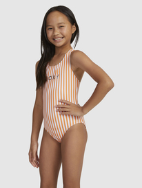 3 Girls 6-16 Above The Limits One-Piece Swimsuit Orange ERGX103162 Roxy