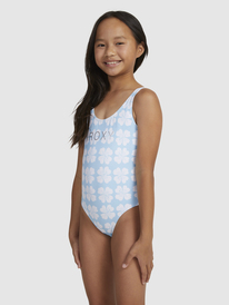 3 Girls 6-16 Vacation Memories One-Piece Swimsuit Blue ERGX103167 Roxy