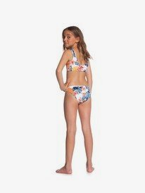 2 Girl's 7-16 Beautiful Mind Crop Top Bikini Set White ERGX203288 Roxy