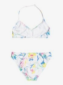 roxy, Детское бикини с лифом-треугольником Good Romance 8-16, BRIGHT WHITE S SURF TRIPPIN (wbb8) Good Romance - Triangle Bikini Set for Girls 8-16 ERGX203407