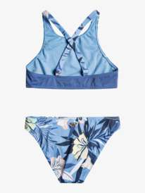 5 ROXY Sporty Spirit - Ensemble de bikini crop-top pour Fille Bleu ERGX203443 Roxy