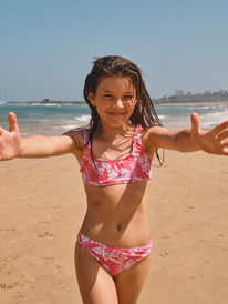 2 Girl's 4-16 Aloha Spirit Two Piece Bralette Bikini Set For Girls  ERGX203503 Roxy