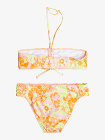 roxy, Girl's 4-16 Last In Paradise Two Piece Bandeau Bikini Set For Girls, MOCK ORANGE PIECE OF PARADISE (ngz7) Last In Paradise - Two Piece Bandeau Bikini Set for Girls 6-16 ERGX203509