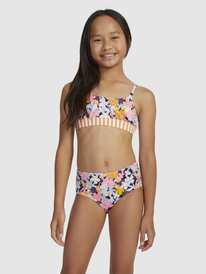 0 Girls 6-16 Above The Limits Two Piece Bralette Bikini Set Black ERGX203520 Roxy
