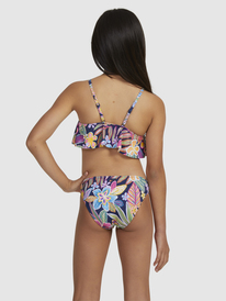 roxy, Girls 7-16 Paradise Trip Two Piece Flutter Bikini Set, MOOD INDIGOTRUE PARADISE (bsp6) PARADISE TRIP FLUTTER SET ERGX203523