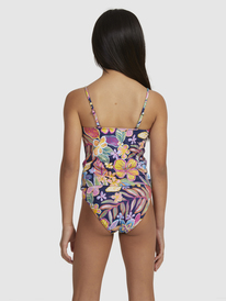 roxy, Girls 6-16 Paradise Tripini Two Piece Tankini Set, MOOD INDIGOTRUE PARADISE (bsp6) PARADISE TRIP TANKINI SET ERGX203525
