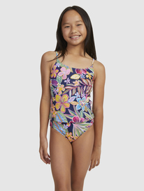 roxy, Girls 6-16 Paradise Tripini Two Piece Tankini Set, MOOD INDIGOTRUE PARADISE (bsp6) PARADISE TRIP TANKINI SET ERGX203525