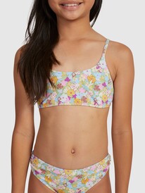 8 Girls 7-16 Nostalgic Seaside Two Piece Bralette Bikini Set Green ERGX203526 Roxy