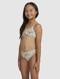 7 Girls 7-16 Nostalgic Seaside Two Piece Bralette Bikini Set Green ERGX203526 Roxy
