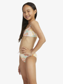 3 Girls 6-16 Jungle Mirage Bralette Two-Piece Bikini Set Green ERGX203537 Roxy