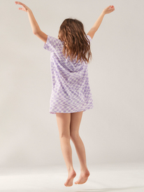7 Ride In Paradise - Vestido de Manga Corta para Niñas 6-16 Rosa ERGX603039 Roxy
