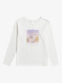 1 Gravity - T-shirt met Lange Mouw voor Meisjes White ERGZT03820 Roxy