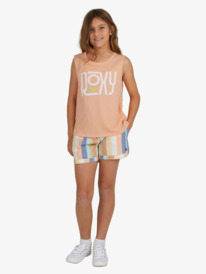 3 Girls 4-16 Someone Else Sporty Vest Top Pink ERGZT03928 Roxy